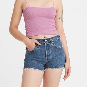 Levi’s 501 High Rise Women’s Shorts Raw Hem